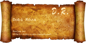 Dobi Róza névjegykártya